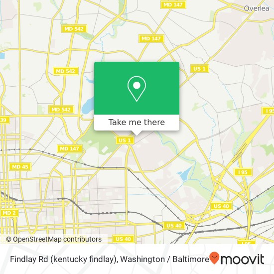 Findlay Rd (kentucky findlay), Baltimore, MD 21213 map
