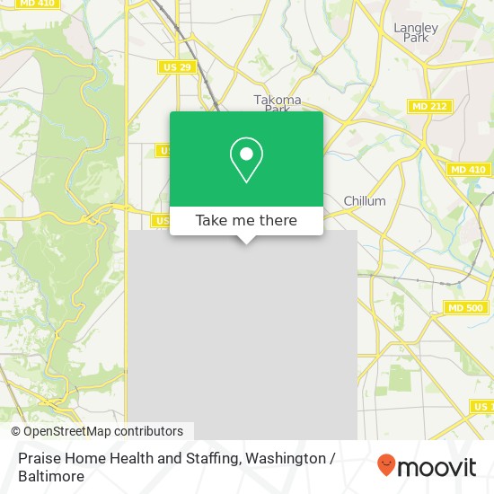 Mapa de Praise Home Health and Staffing, 143 Kennedy St NW