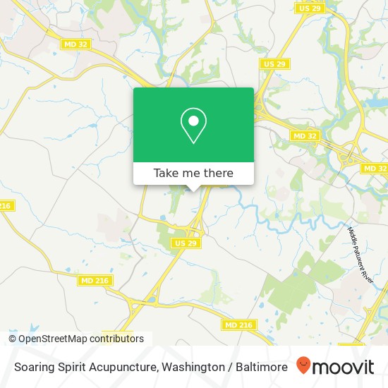 Mapa de Soaring Spirit Acupuncture, 7750 Montpelier Rd