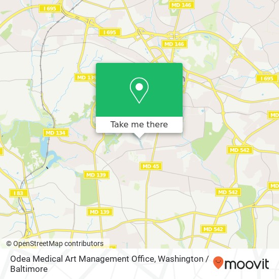 Odea Medical Art Management Office, 7505 Osler Dr map