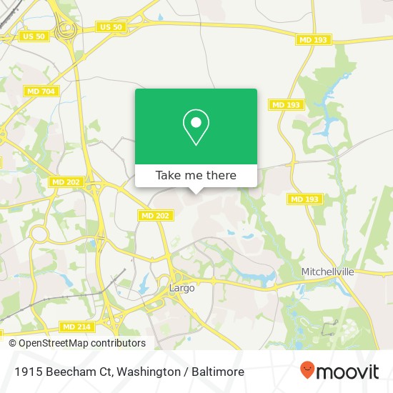 1915 Beecham Ct, Bowie, MD 20721 map
