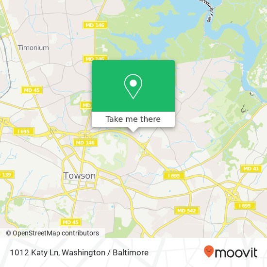 1012 Katy Ln, Towson, MD 21286 map