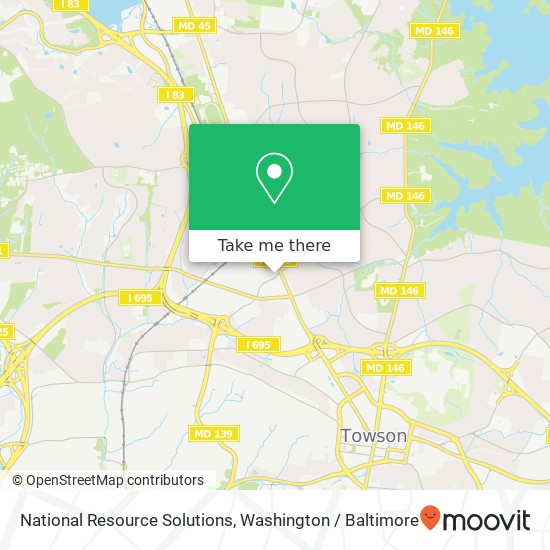 Mapa de National Resource Solutions, 1626 Bellona Ave