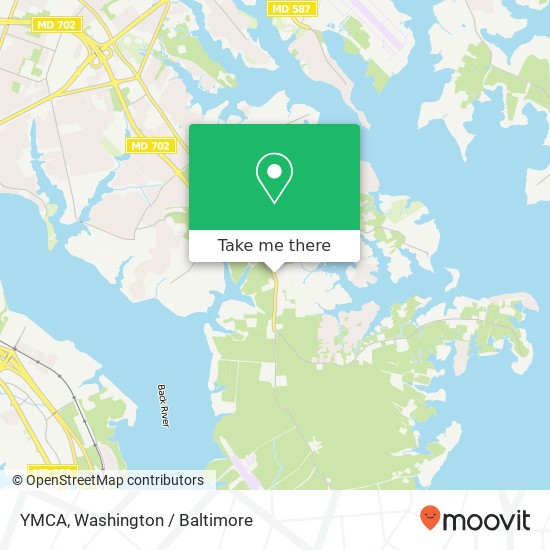 Mapa de YMCA, 799 Back River Neck Rd