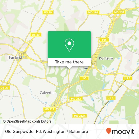 Old Gunpowder Rd, Beltsville, MD 20705 map