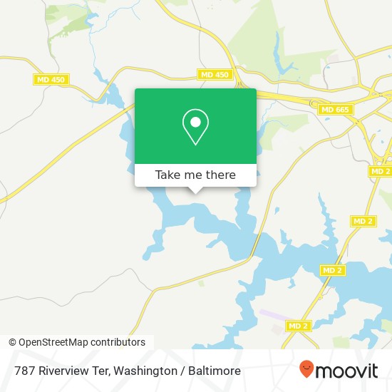 Mapa de 787 Riverview Ter, Annapolis, MD 21401