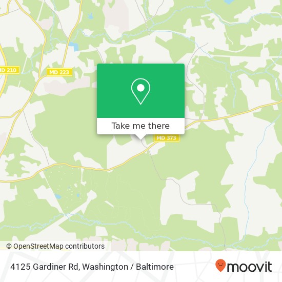 Mapa de 4125 Gardiner Rd, Waldorf, MD 20601
