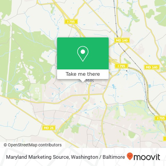 Maryland Marketing Source, 9419 Common Brook Rd map