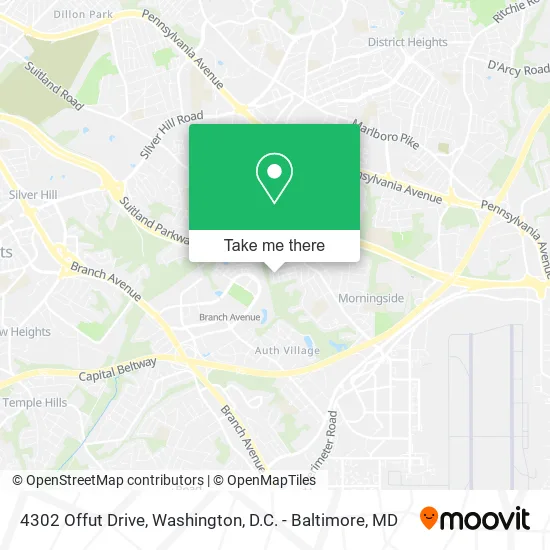 4302 Offut Drive map