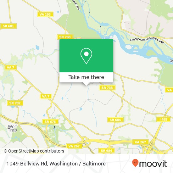 1049 Bellview Rd, McLean, VA 22102 map