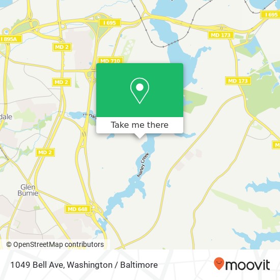 1049 Bell Ave, Glen Burnie, MD 21060 map