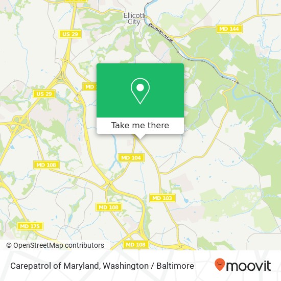 Carepatrol of Maryland, 4919 Montgomery Rd map