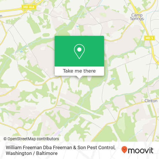 Mapa de William Freeman Dba Freeman & Son Pest Control, 8308 Arden Ln