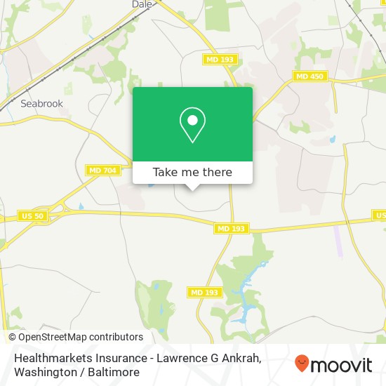 Healthmarkets Insurance - Lawrence G Ankrah, 11406 Walpole Ct map