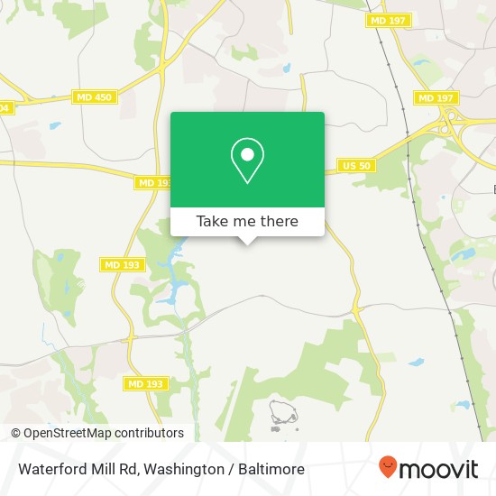 Waterford Mill Rd, Bowie, MD 20721 map