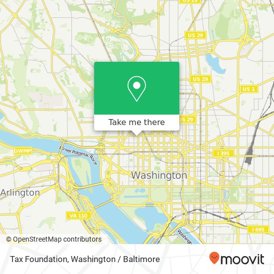 Mapa de Tax Foundation, 1900 M St NW