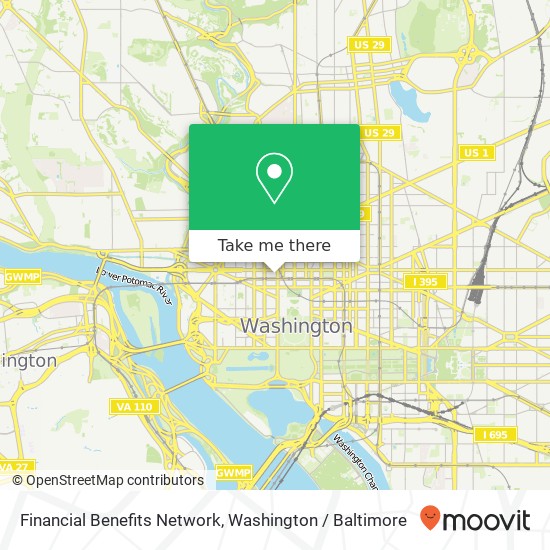 Mapa de Financial Benefits Network, 910 17th St NW