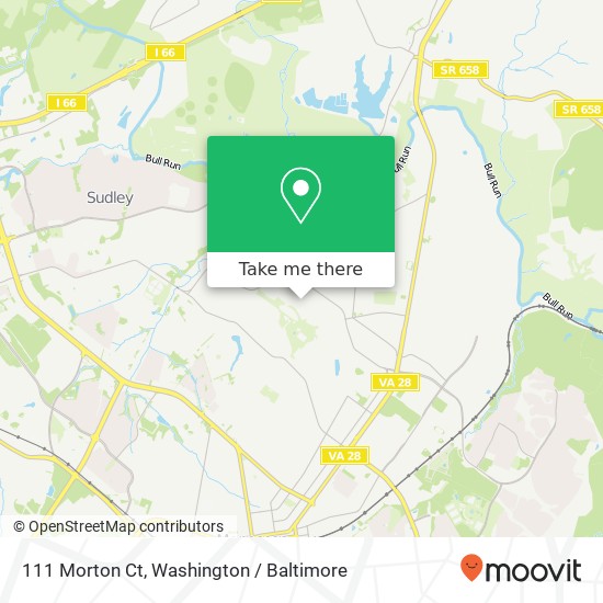 Mapa de 111 Morton Ct, Manassas Park, VA 20111