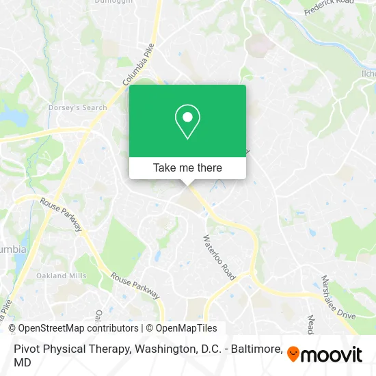 Pivot Physical Therapy map