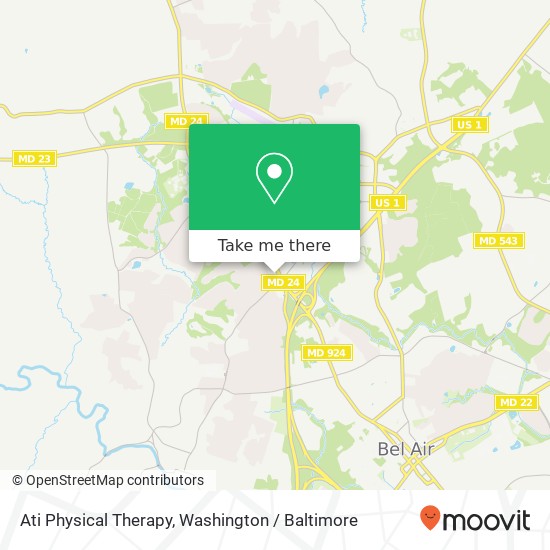 Ati Physical Therapy, 1510 Rock Spring Rd map