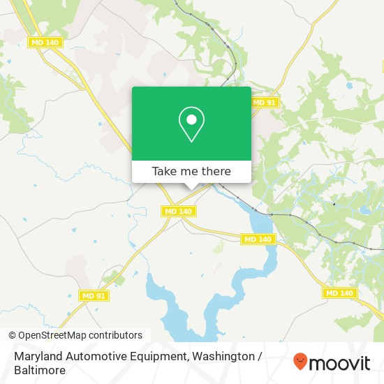 Mapa de Maryland Automotive Equipment, 2927 Industrial Park Dr