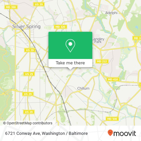 6721 Conway Ave, Takoma Park, MD 20912 map
