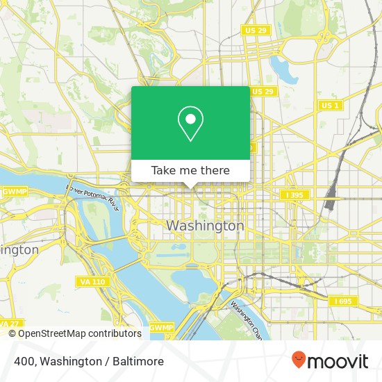 Mapa de 400, 900 17th St NW #400, Washington, DC 20006, USA