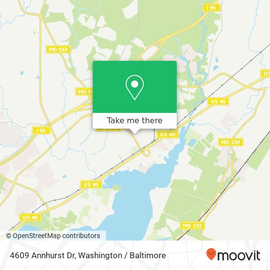 Mapa de 4609 Annhurst Dr, Belcamp, MD 21017