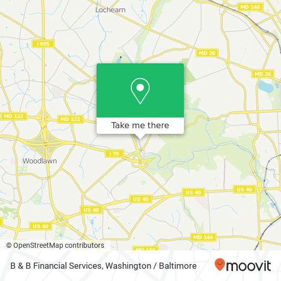 B & B Financial Services, 5310 Dogwood Rd map
