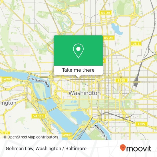 Mapa de Gehman Law, 910 17th St NW