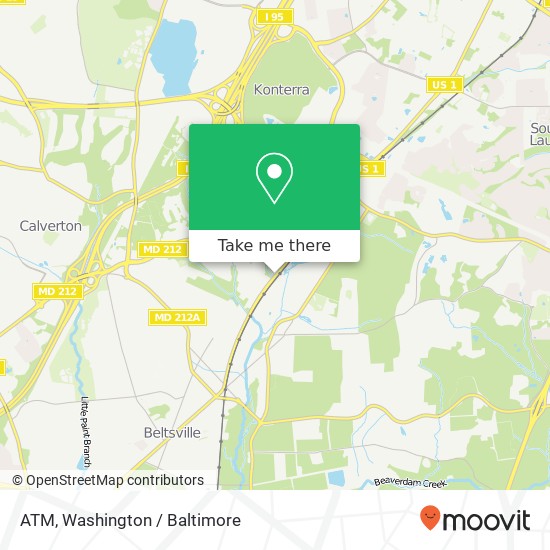 Mapa de ATM, 11800 Baltimore Ave