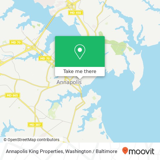 Mapa de Annapolis King Properties, 163 King George St