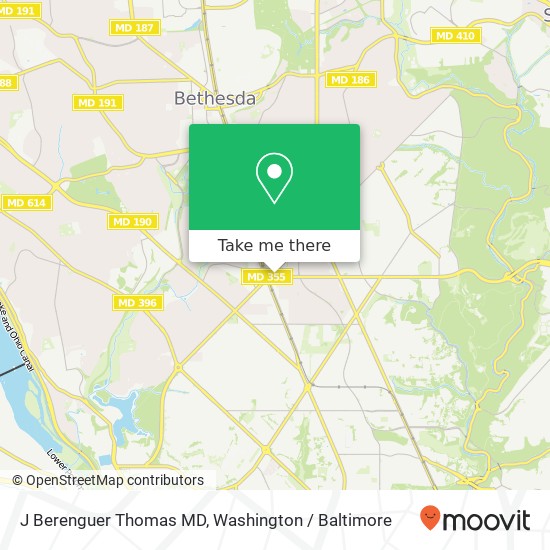 Mapa de J Berenguer Thomas MD, 4301 Military Rd NW