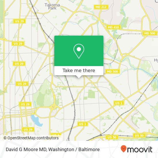 David G Moore MD, 1160 Varnum St NE map