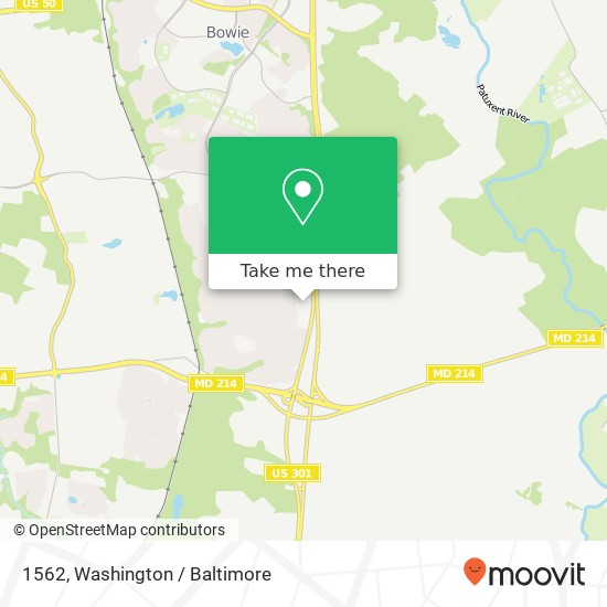 1562, 1500 Pointer Ridge Pl #1562, Bowie, MD 20717, USA map