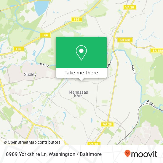 8989 Yorkshire Ln, Manassas, VA 20111 map