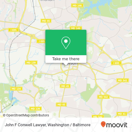 Mapa de John F Conwell Lawyer, 409 Washington Ave