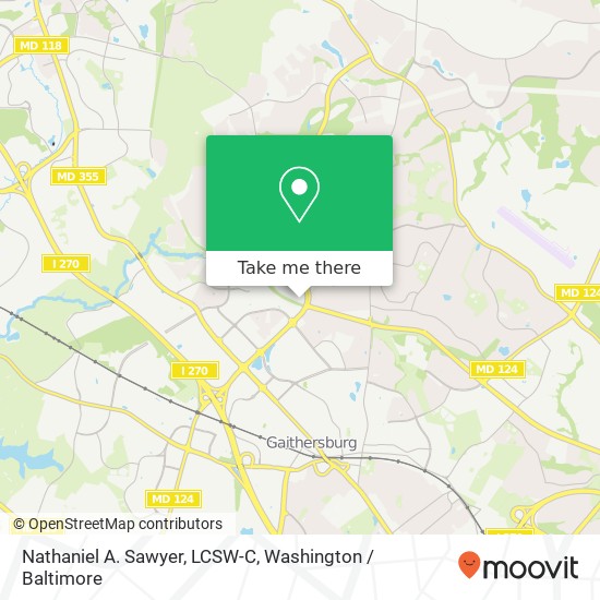 Nathaniel A. Sawyer, LCSW-C, 18502 Office Park Dr map