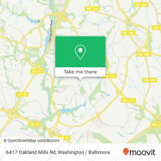 6417 Oakland Mills Rd, Columbia, MD 21045 map