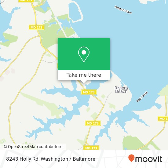 Mapa de 8243 Holly Rd, Curtis Bay, MD 21226