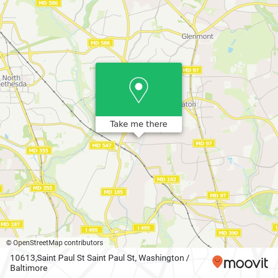 10613,Saint Paul St Saint Paul St, Kensington, MD 20895 map