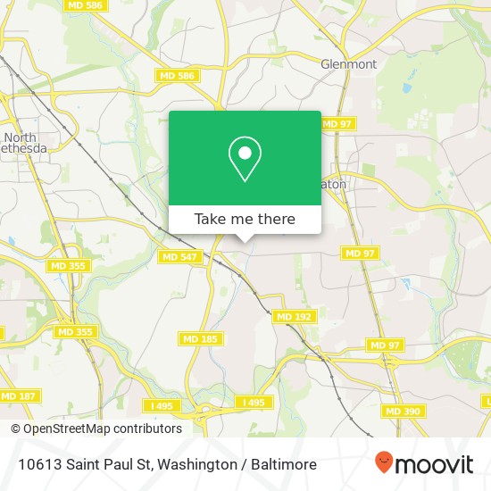 10613 Saint Paul St, Kensington, MD 20895 map