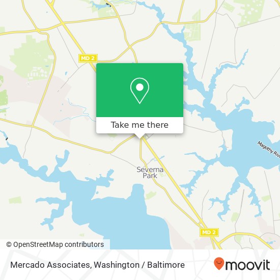 Mapa de Mercado Associates, 504 Baltimore Annapolis Blvd