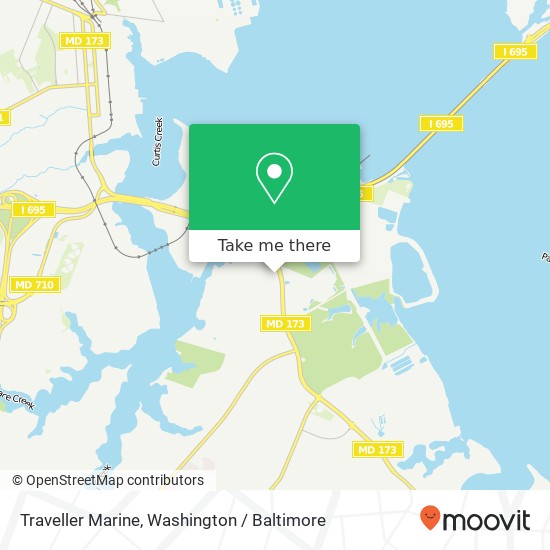 Traveller Marine, 6608 Fort Smallwood Rd map