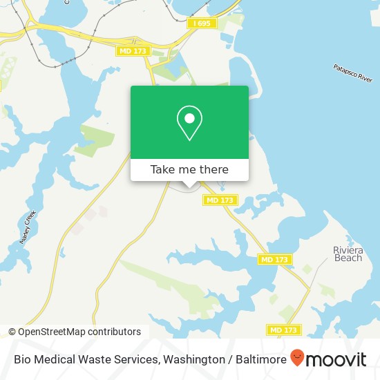 Mapa de Bio Medical Waste Services, 7610 Energy Pkwy