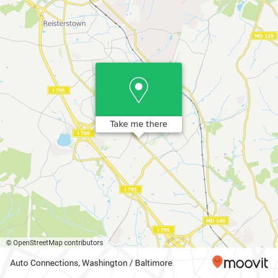 Auto Connections, 11421 Reisterstown Rd map