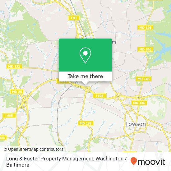 Mapa de Long & Foster Property Management, 1312 Bellona Ave