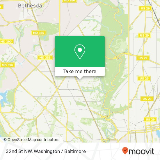 32nd St NW, Washington, DC 20008 map