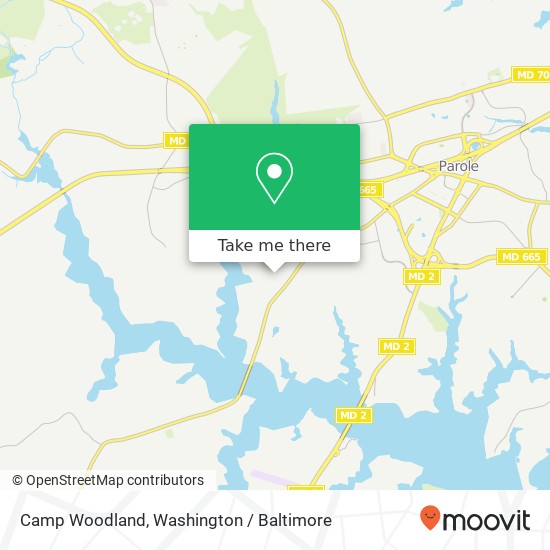 Camp Woodland, 2744 Riva Rd map