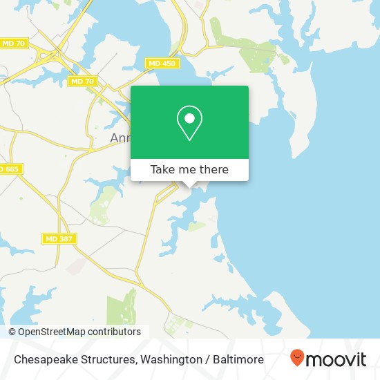 Mapa de Chesapeake Structures, 419 Chester Ave